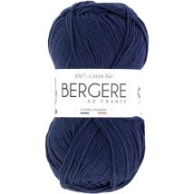 Pelote De Laine - Marin - 100% Coton Bio - 3mm - Tricot Et Crochet - Bergère De France - Bergere de France