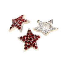 Lot De 6 Boutons Étoile Strass Beaujolais 19mm - My mercerie