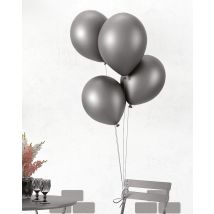 Ballon Chrome Ø 30cm - Lot De 10 - Argent - P'tit Clown