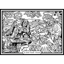 Tableau Velours A Colorier La Sainte Famille ( Giovanni) Sericolor