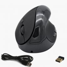 Souris Ergonomique Sans Fil 6 Boutons Rechargeable Usb Noir Noir Yonis - Yonis