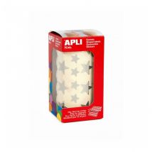 Gommettes Rouleau Étoile Argent Métallisé X 2 360 - Apli