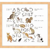 Kit Abécédaire Expression Chat 45x50 Cm - LUC