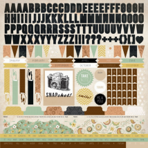 Feuille 30,5cm X 30,5cm De Stickers Take Note Kaisercraft - Kaisercraft