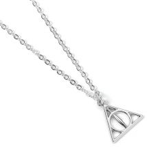 Harry Potter - Pendentif Et Collier Plaqués Argent Deathly Hallows - Carat Shop