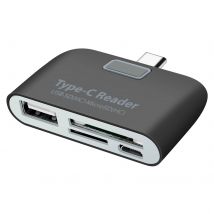 Adaptateur Usb-c Vers Usb, Lecteur Carte Sd Et Micro Sd Et Micro Usb - Avizar