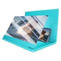 Avizar Amplificateur Écran 12 Pouces Pour Smartphone Avec Lentille Hd Bleu