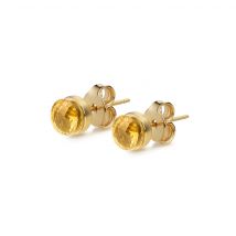 Boucles D'Oreilles Aurora En Pierres Citrine - Sloya