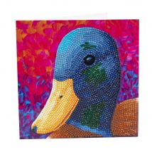 Crystal Art Kit Carte Broderie Diamant 18x18cm Canard - Crystal Art