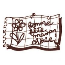 Tampon En Bois Bonne Fête Maman Chérie - Graine Creative