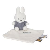 Doudou Plat Miffy - Fluffy Bleu