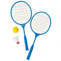 Set De Badminton Junior 2 Raquettes Courtes 45 Cm Avec Volant Et Balle En Mousse Pour Enfants - Couleur Aléatoire - Shop-story