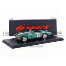 Voiture Miniature De Collection - Spark - Aston Martin Db3 Sebring 1953 - 1/43 - Green - Intérieur - Spark