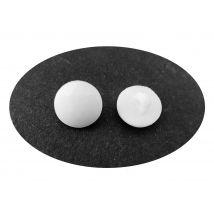 10 Boutons De Tige À Facettes Blanc Acrylique Diamètre 13 Mm 1 Trou - Creation Couture Diy - La boutique de Karine