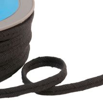 Bobine 20m Double Cordon Fils 10mm Gris Noir - My mercerie