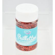 Pot Salière De 60 Gr De Paillettes Rouge - Oz International