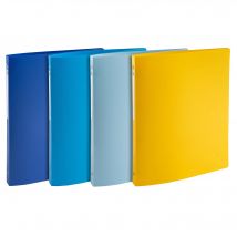 Classeur 4 Anneaux 15mm Polypropylène Recyclé Beeblue - A4 - Couleurs Assorties - X 20 - Exacompta