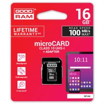 Carte Mémoire Goodram Micro Sdhc 16go M1aa Classe 10