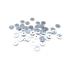 20 Perles Rondelles Style Heishi 6mm Acier Inoxydable