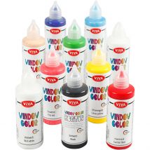 Window Color, Ass. De Couleurs, 10x90 Ml/ 1 Pq. - Viva Decor