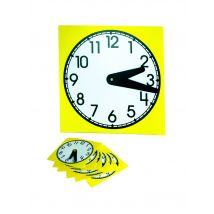 Horloge En Polypro Avec Aiguilles Amovibles 10 Pièces - Oz International