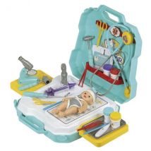 Valise Centre Pediatrique Pour Poupon - Malette De Soins Docteur - Nursery Poupee