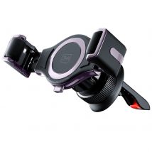 3mk Support Voiture Pour Smartphone Mémorisation Taille Fixation Grille Noir