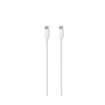 Jaym Câble Usb-c Vers Usb-c 3a Pd 20w Charge Et Synchronisation Collection Pop 1,5m Blanc