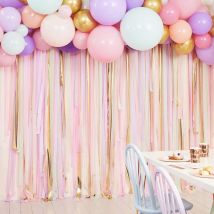 Kit Déco - Ballons Et Rideau Pastel - Ginger Ray