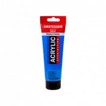 Peinture Acrylique En Tube - Bleu Métallique - 834 - Amsterdam - 120ml