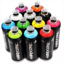Lot 12 Bombes De Peinture Mtn Hardcore 2 - 400ml (amazon) - Montana