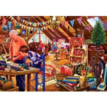 Puzzle 1500 Pièces - Attic Playtime - Bluebird Puzzle