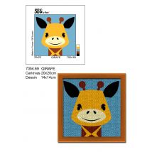 Kit Canevas Soudan Girafe 20x20cm - SEG