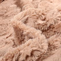 Tissu Fausse Fourrure Lincia Beige - Au Mètre - Craftine