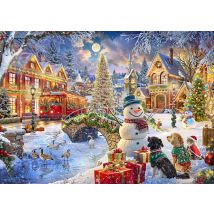 Puzzle 1500 Pièces - Villa De Noël - Bluebird Puzzle