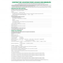 Feuilles Contrat De Location Pour Locaux Non Meublés Telles Qu'utilisées Dans Les Dossiers Réf. 44e - Blanc - X 50 - Exacompta