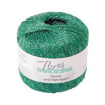 Fil À Crocheter Et À Tricoter Métallisé Nora Madeira - 25gr 358 Vert