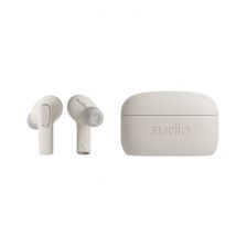 Ecouteurs Sans Fil Sudio E3 Bluetooth 5.3, Hybrid Anc, Microphone, 30h Playtime, Ipx4 Blanc - Sudio