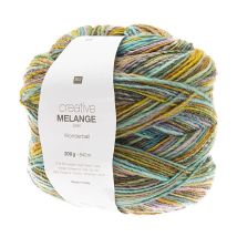 Pelote De Laine Creative Melange Aran Wonderball - 200 Gr - Rico Design 03 Vert