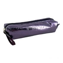 Petite Trousse - Scolaire - Violet Brillant - Fermeture Éclair - 19x5x5cm - Quovadis