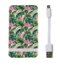 So Seven Powerbank 5000mah Tropical Avec Coque Pour Apple Iphone Se / 8 / 7 / 6s / 6 Multicolore