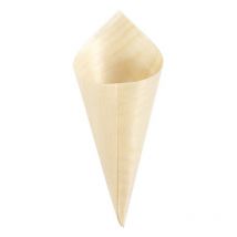 12 Cônes En Bois À Décorer 18,5 Cm - Ø 7 Cm - Creotime