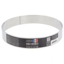 Cercle À Entremets Inox H 3,5 Cm Ø 20 Cm - Patisdecor