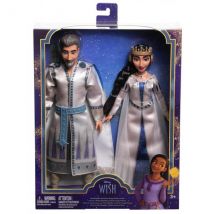 Coffret 2 Poupées Roi Magnifico Et Reine Amaya De Rosas - Disney Wish, Asha - Mattel - Hrc18 - DISNEY PRINCESS