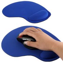 Tapis Souris Pc Repose Poignet Ergonomique Anti Dérapant Ultra Fin Bleu Yonis - Yonis