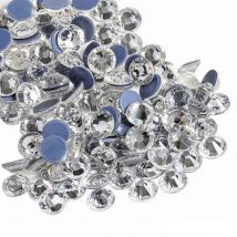 200 Perles Cabochon Strass Thermocollants Hotfix En Verre Transparent Diamètre 2 Mm - Grade Aa - La boutique de Karine