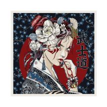 Tissu Carré Jacquard 48x48 Geisha - Distrifil