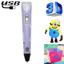 Stylo Imprimante 3d Portatif Usb Bleu Pour Artistes Et Créatifs Purple Yonis - Yonis