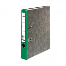 Classeur À Levier Papier Marbré A4 Recycling - Gris-dos Vert - X 25 - Falken