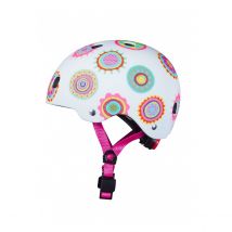 Casque De Vélo Et Trottinette Doodle Dots Avec Boucle Magnétique Et Lumière Led – Taille S - Micro